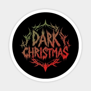 Dark Christmas Deathmetal Logo - Unleash Festive Chaos with Brutal Designs Magnet